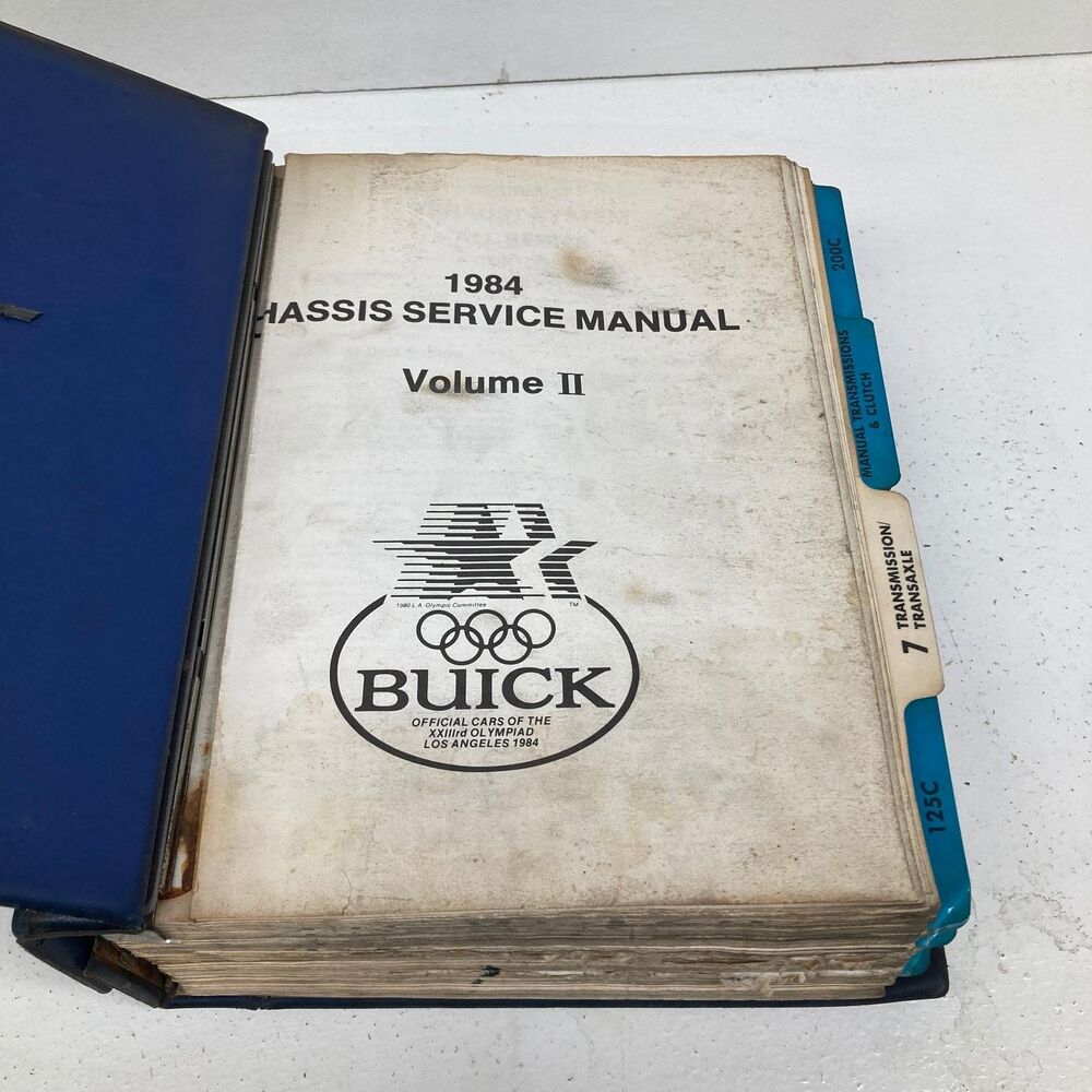 Buick Chassis Service Manual Volume II 1984